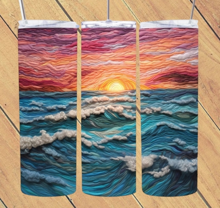3D Beach Tumbler