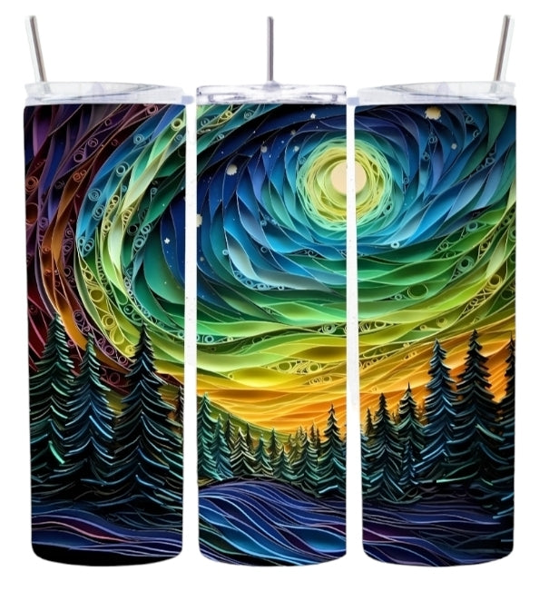 Nothern Lights 3D Tumbler