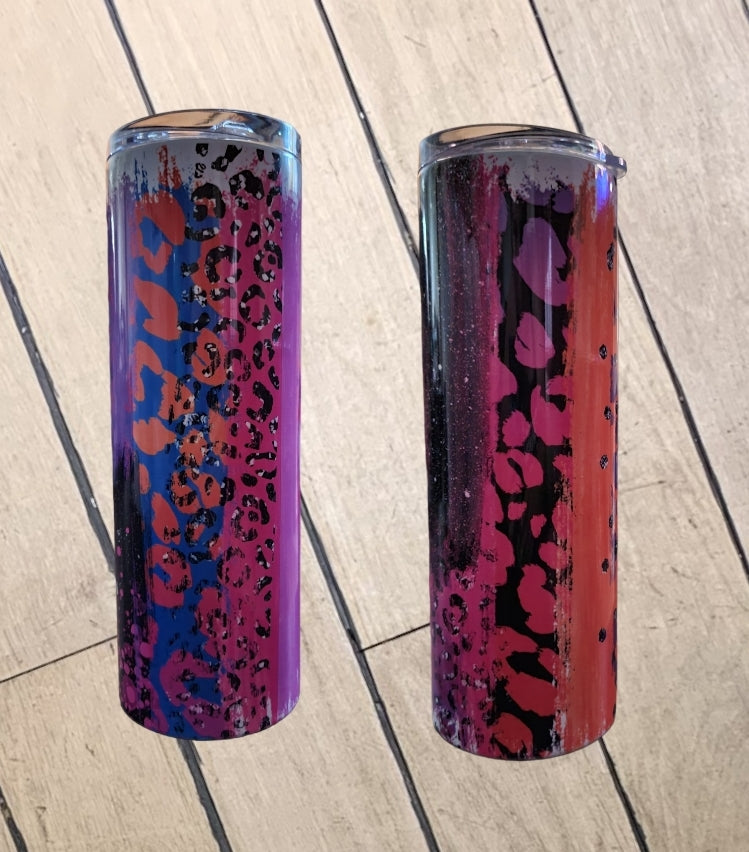 Glitter Spotted Designed Tumbler