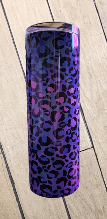 Blue and Purple Leopard Tumbler