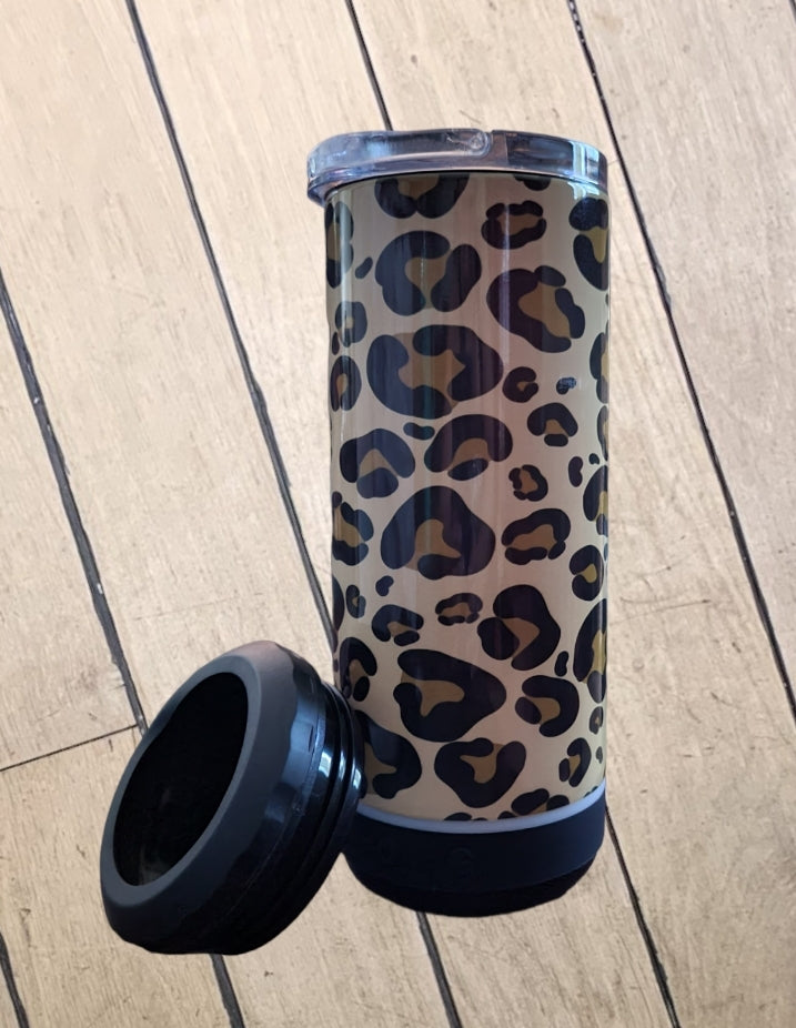 Brown and Black Cheetah Tumbler