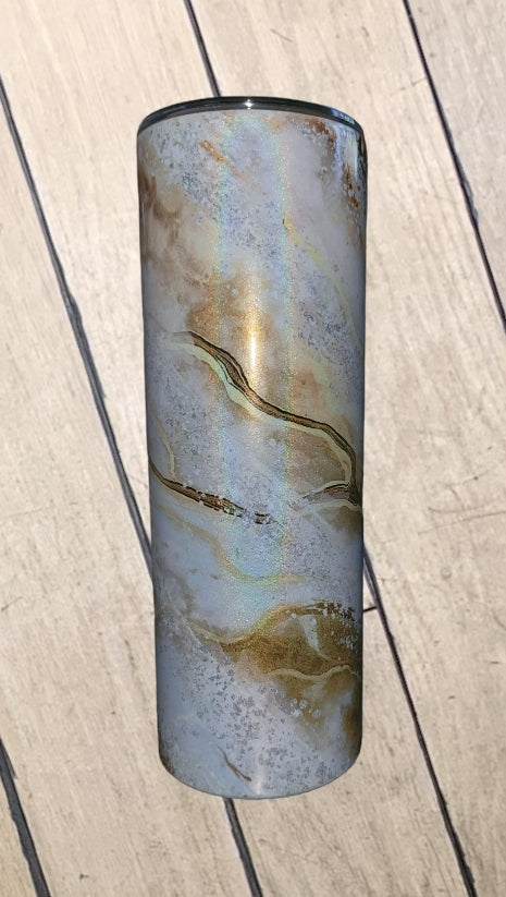 Gold Marble Tumbler