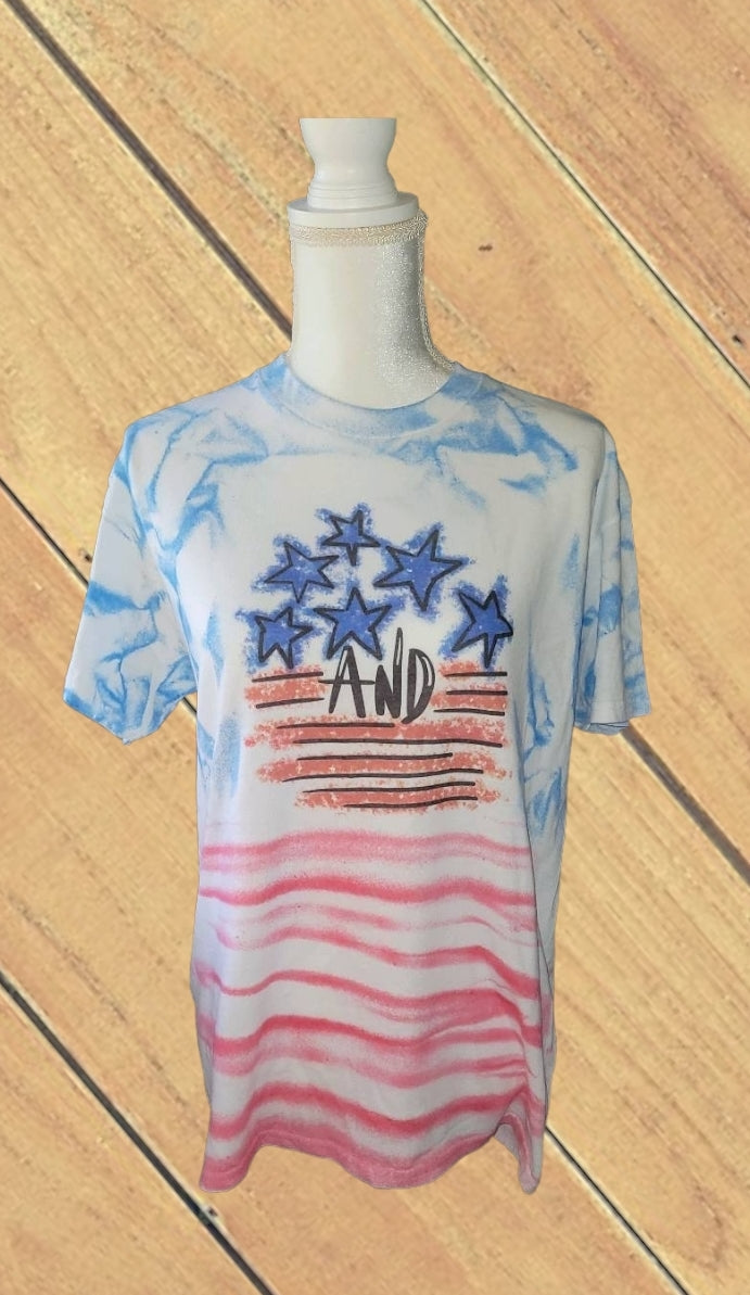 Stars and Stripes Hand Dyed Shirt
