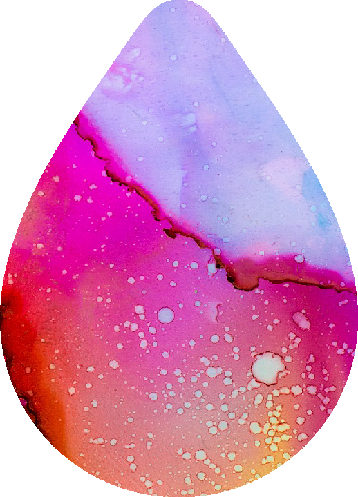 Pink Speckled Earrings