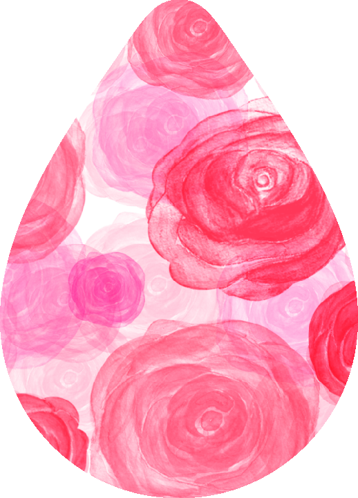 Pink Roses Earrings