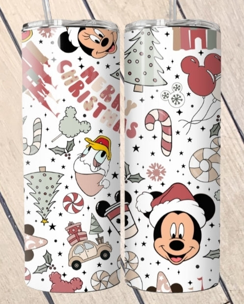Chritmas Mouse and Friends Tumbler