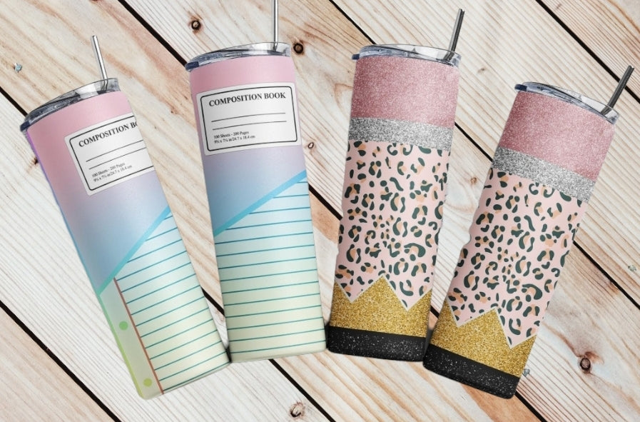 Teacher Supplies Pastel Tumbler