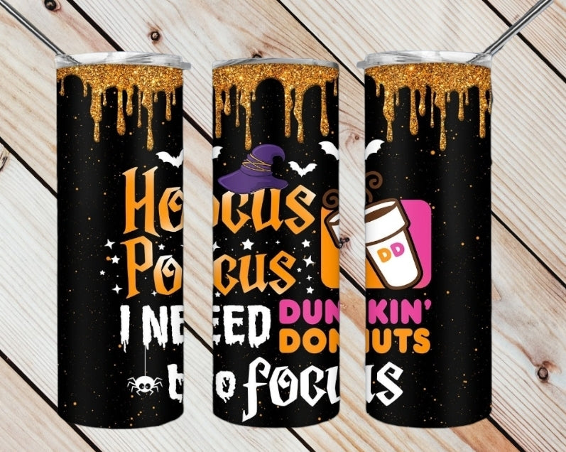 I Need Coffee To Focus Tumbler