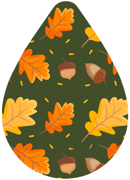 Green Fall Earrings