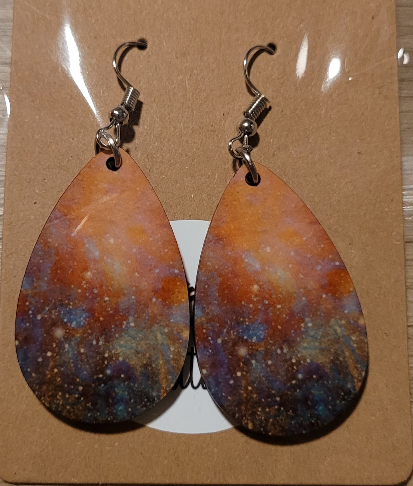 Brown Galaxy Earrings