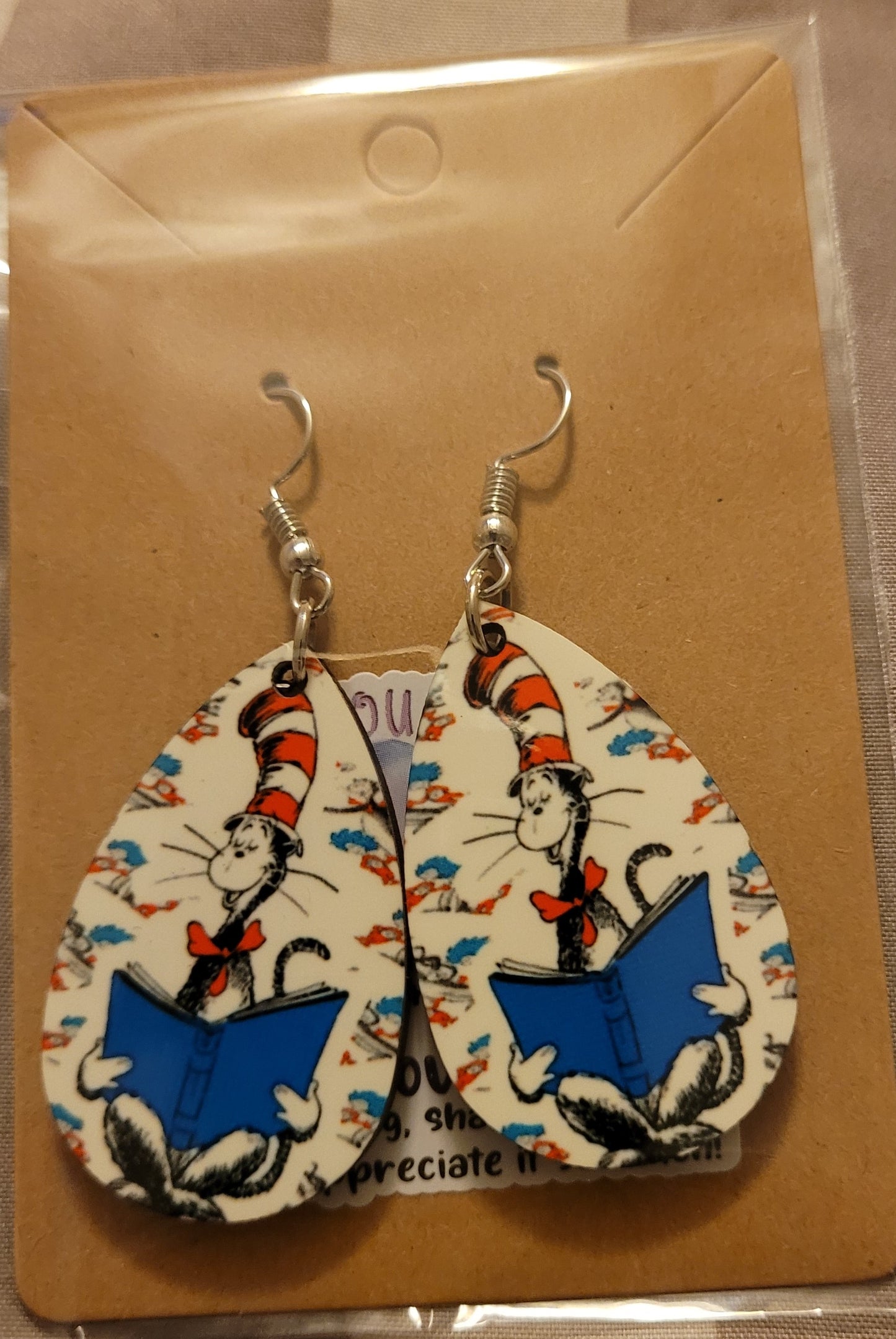 Cat in the Hat Earrings