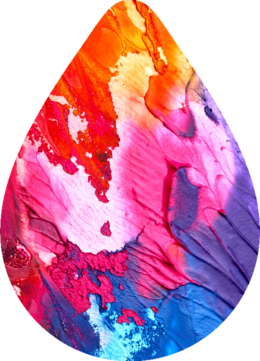 Sponge Painted Earrings