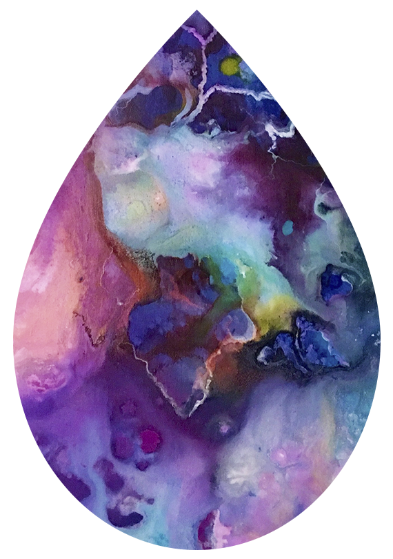 Colorful Water Color Earrings