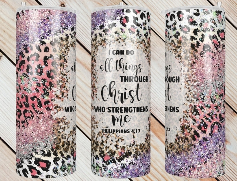 All Things Through Christ Tumbler