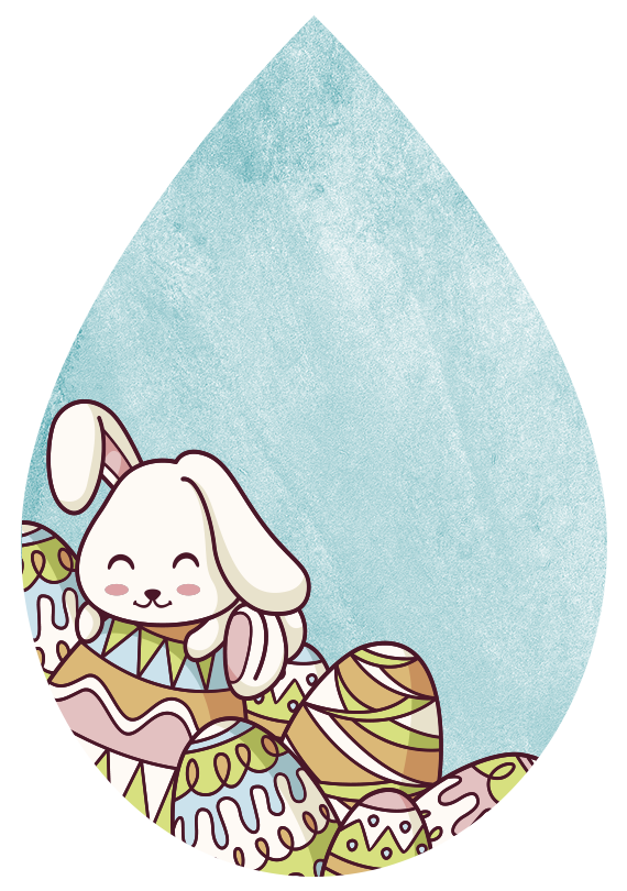 Bunny and Egg Earrings