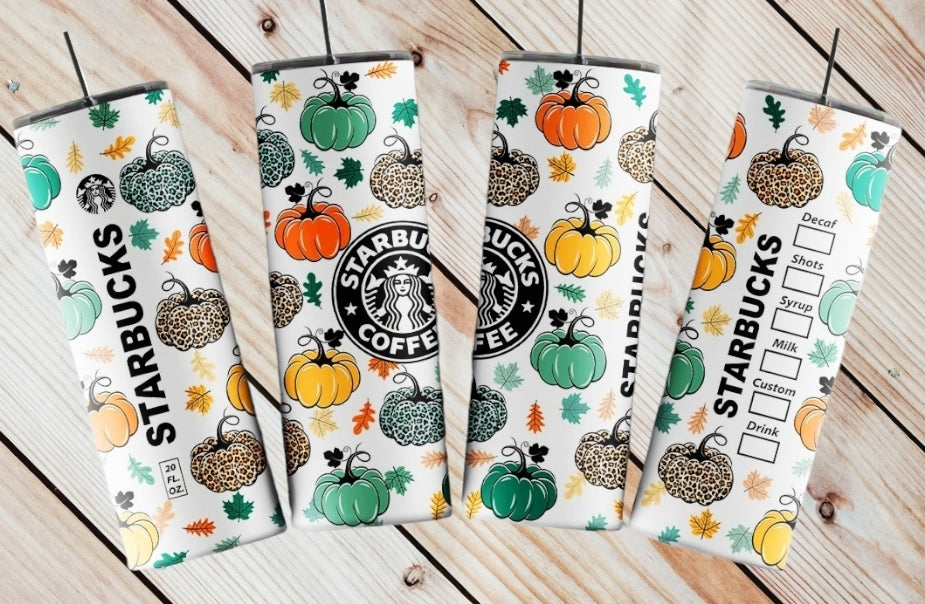 Pumpkin Starbucks Tumbler