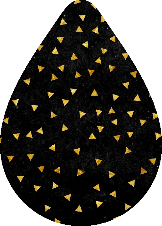 Gold Triangle Earrings