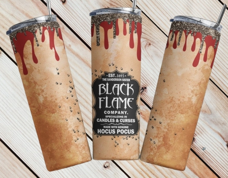 Black Flame Tumbler