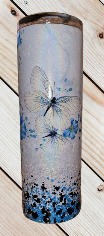 Blue Butterfly Tumbler