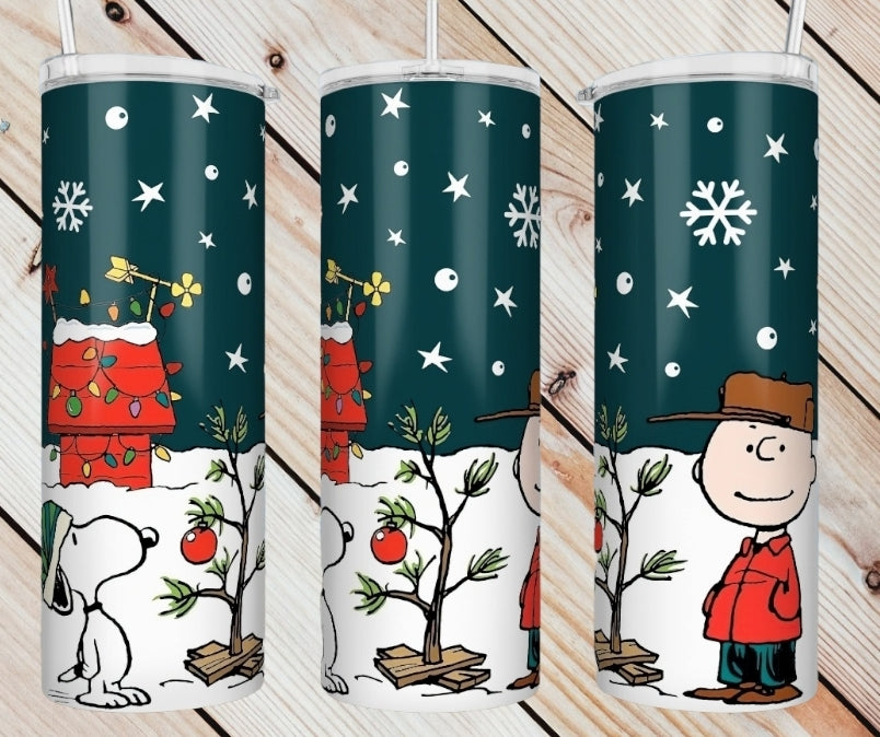 Charlie Brown Christmas Tumbler
