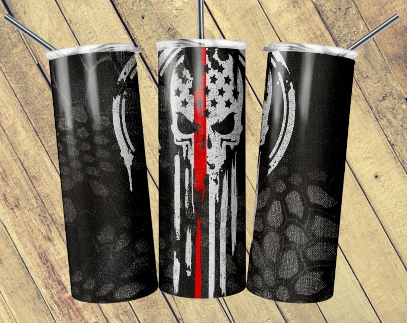 Red Line Punisher Tumbler