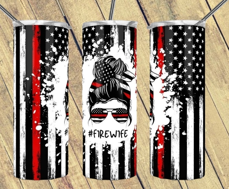 Firefighter Wife Tumbler