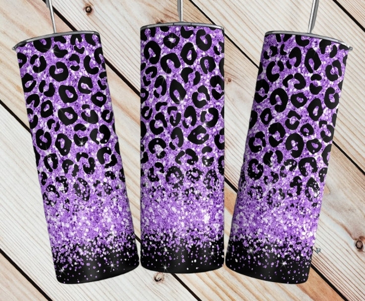 Purple Cheetah Tumbler