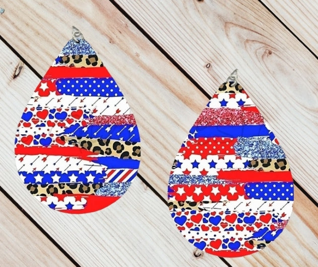 Red, White and Blue Earrings