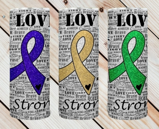 Awareness Ribbon Tumblers