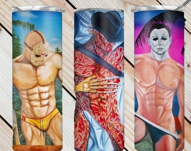 Jason, Freddy, Michael Tumbler