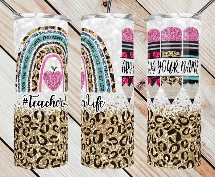 Cheetah Teacher Life Tumbler