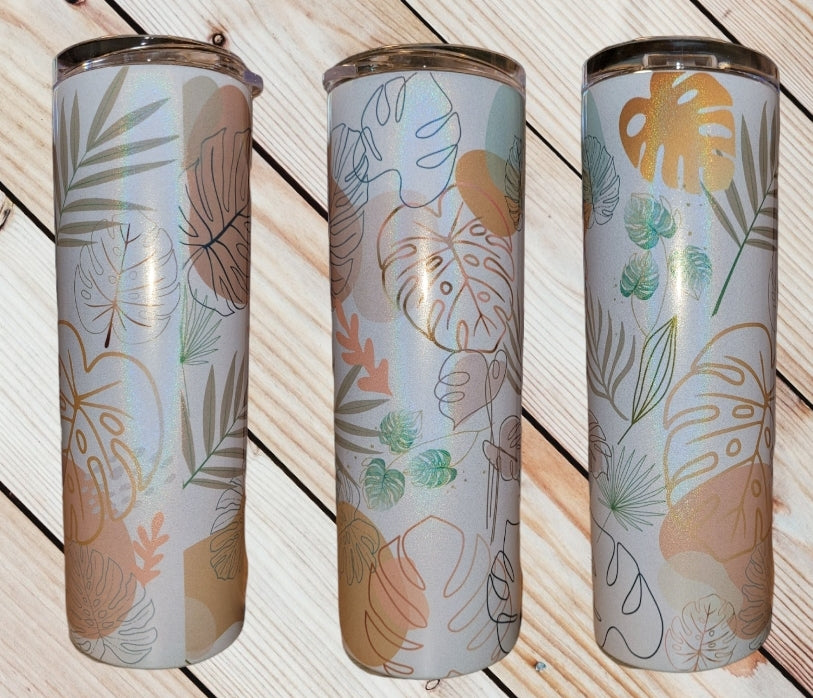 Gold Leaves Tumbler