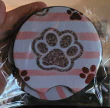 Load image into Gallery viewer, Animal Paw Car Coasters
