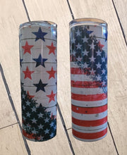 Load image into Gallery viewer, Stars and Stripes Swirl Tumbler
