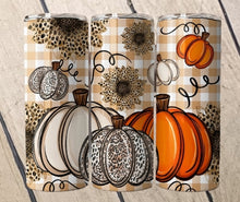 Load image into Gallery viewer, Pumpkins and Plaid Tumbler
