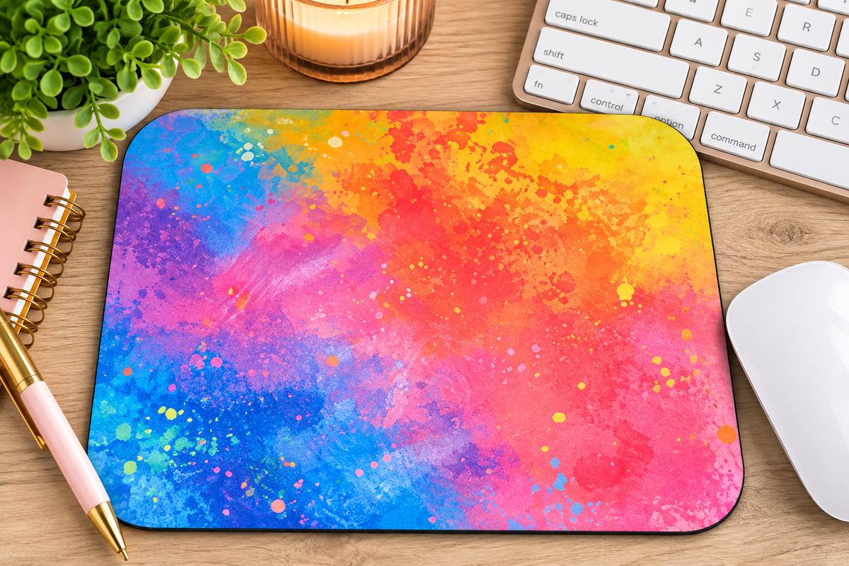 Rainbow Colors Mouse Pad