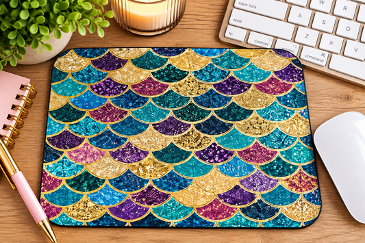 Mermaid Scales Mouse Pad
