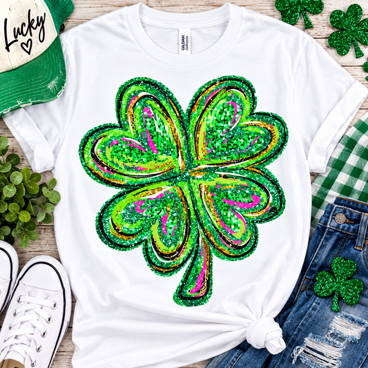 Glittered Clover Shirt