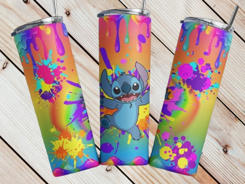 Tye Dye Stitch Tumbler