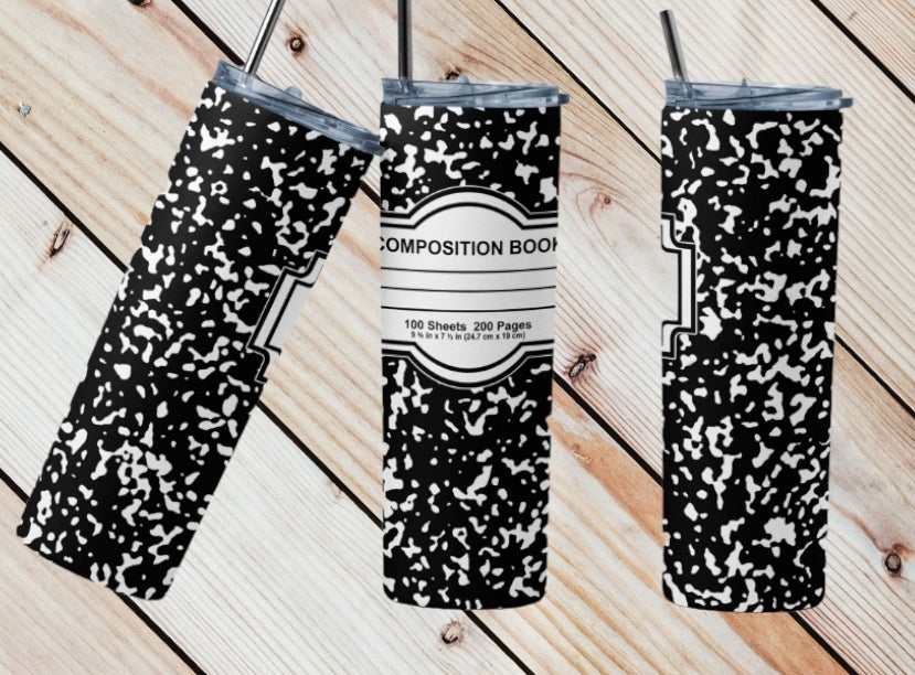 Composition Book Tumbler