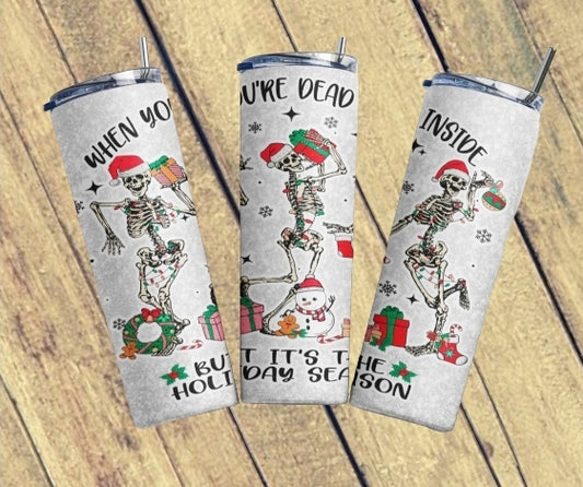 Dead Inside Christmas Tumbler