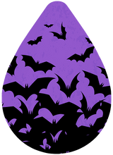 Load image into Gallery viewer, Purple Bat Earrings
