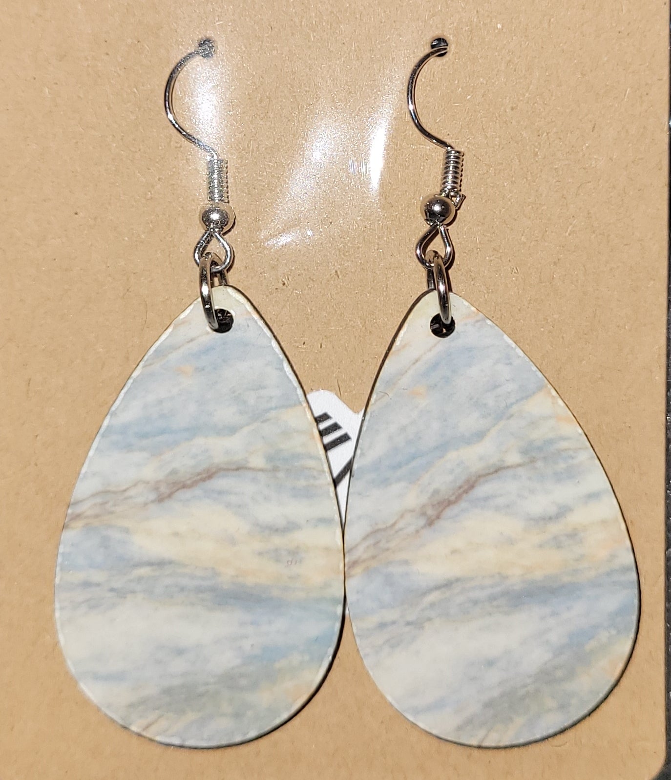 Gray Marble Earrings
