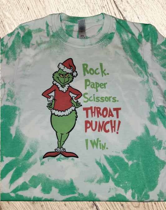 Rock Paper Scissors Grinch Shirt