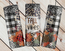 Load image into Gallery viewer, Fall Vibes Plaid Tumbler
