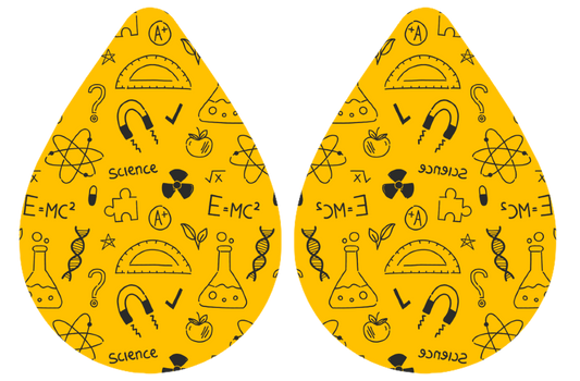 Yellow Science Earrings