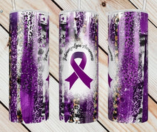 Load image into Gallery viewer, Purple Ribbon Tumbler
