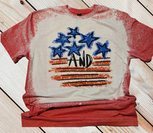 Load image into Gallery viewer, Stars and Stripes Bleached Style Shirt
