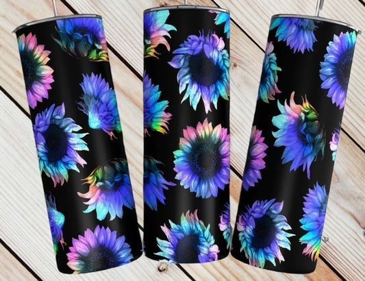 Blue Sunflower Tumbler