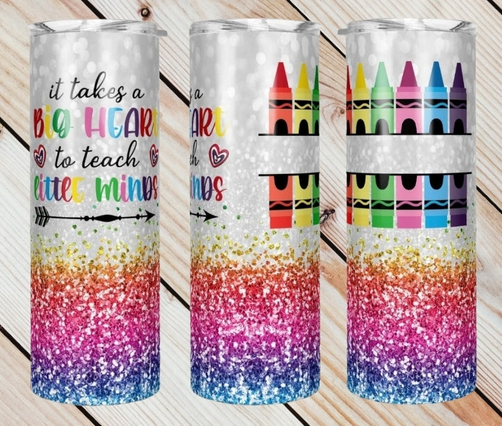 Big Heart Teacher Tumbler